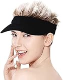2. Tamaño: se ajusta al tamaño de la cabeza de 22 a 25 pulgadas, talla única. La gorra de visera solar se fija con cierre de velcro, por lo que si quieres que tu sombrero esté suelto o apretado, puedes ajustar el cierre en la parte posterior al azar.