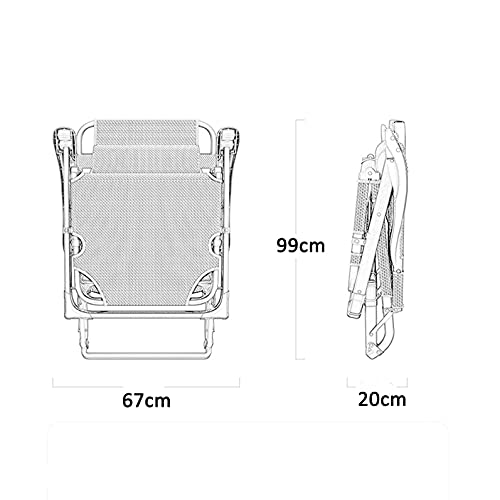 Chaise pliante d'extérieur robuste et lit pliant de camping réglable - 4
