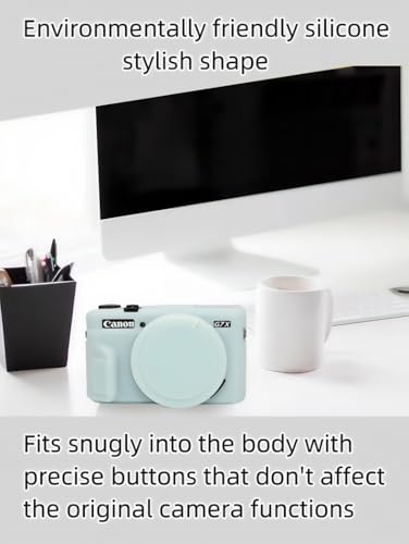 Funda para Canon Powershot G7X Mark II silicona verde miniatura 7