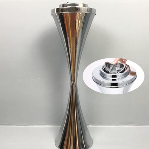 JYHUHGRG Cenicero de pie - Cenicero de pie, recolector de Colillas para Patio al Aire Libre, Boquilla de pie (con Tapa),D