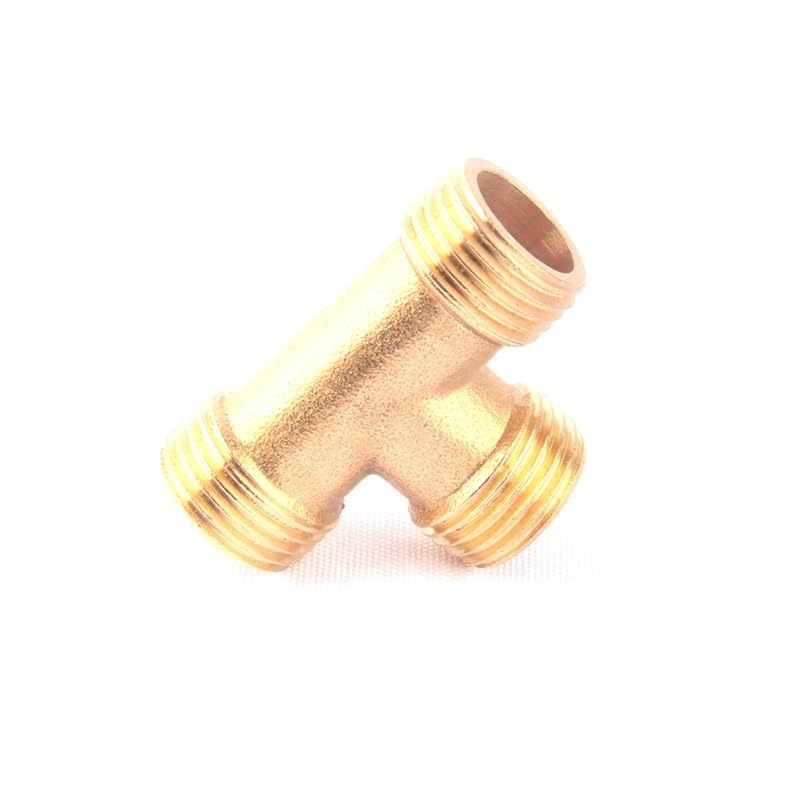 8pcs 1/2 pollice filettatura maschio in ottone connettore a 3 vie tubo dell'acqua da giardino raccordo a T in ottone/adattatore