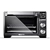 Calphalon quartz heat countertop toaster oven stainless steel extra large capacity black dark gray  urban country home decor