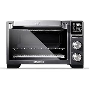 Calphalon Quartz Heat Countertop Toaster Oven, Stainless Steel, Extra-Large Capacity, Black, Dark Gray