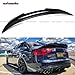 WheelX Rear Spoiler Compatible with 2013-2016 Audi A4, PSM Style High Kick Fit for B8.5, Exterior Duckbill Spoiler Trunk Tail Deck Lid Wing Lip (Glossy Black)