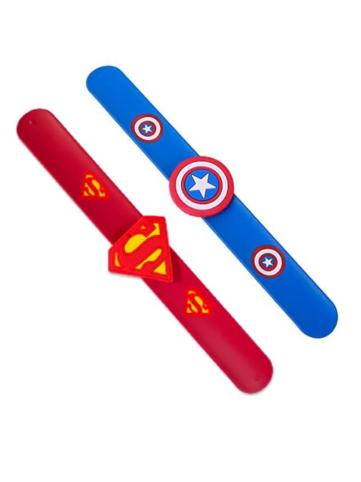 Toybot Superhero Silicon Wrist Band Slap Silicon Bracelet for Kids Boys & Girls Birthday Party Supplies Favors Mix Super Heroes (Spiderman & Batman) (B0D1CDC12R) Amazon Price History, Amazon Price Tracker