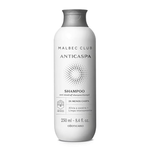 O BOTICARIO MALBEC CLUB SHAMPOO ANTICASPA 250ml