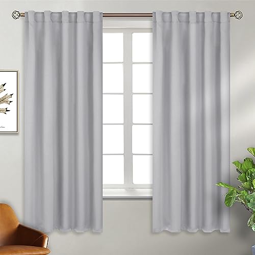 BGment Light Grey Blackout Curtains for Bedroom - Thermal Insulated
