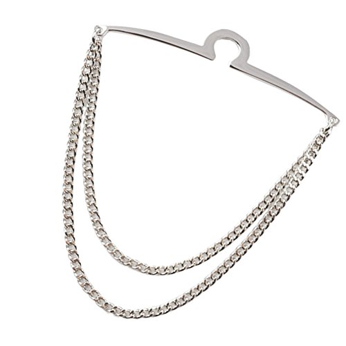 Image of Danny shi Men's Silver Golden Tie Chain Set, Gift Boxed Tie clip | Tie Chain for men wedding Tie clips