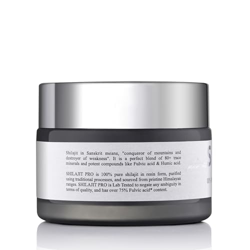 Image of Shilajit Pro | Pure Himalayan Shilajit Resin | 75% Fulvic Acid | Lab Tested | Energy, Stamina & Strength Support | 50g