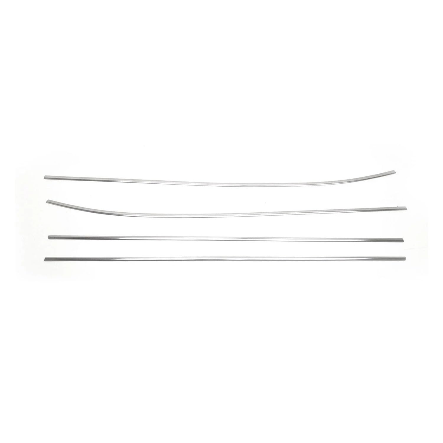 Syxlsjw Chrome Sealing Strip 4Pcs Window Glass Weatherstrip Door Outer Seal Belts Pressure Sealing Strip 82210-2S000 For Hyundai For Tuscon Ix35 2010-2015(Chrome)