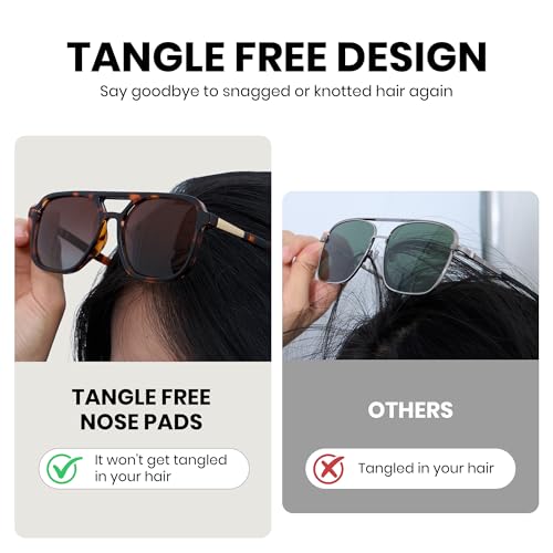 Cyxus Retro Aviator Sunglasses for Women Vintage 70s Style Polarized Lens UV Protection for Beach Music Festivals Shopping4