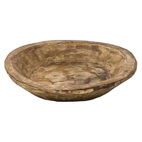 Rustic Arrow Round Wood Bowl, Multi Cover