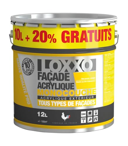 LOXXO Peinture Façade Acrylique 12L Ton Pierre 12 L