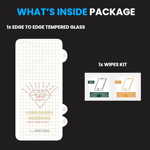 Image of ArmourPro Back Screen Protector for Vivo V60, Premium Ultra Thin TPU Back Membrane Guard, Bubble-Free, Edge to Edge Coverage, Fingerprint Friendly | Crystal Clear, 1 Pack