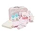 Baby Box Shop Baby Gift Set - Contiene ropa de bebé, artículos esenciales para recién nacidos y osito de peluche rosa