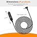 Hodeoo Replacement for Furrion Backup Camera Power Cord - DC Car Charger Adapter for FOS07TADS Vision S Monitors & FOS48TA-BL Displays | Replacement for OEM Furrion Power Cord