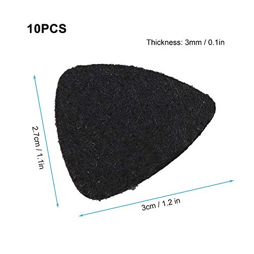 Plettri In Feltro Per Chitarra E Ukulele - 10 Pezzi, Morbidi, Suono Caldo, Per Principianti E Esperti - Foto 6