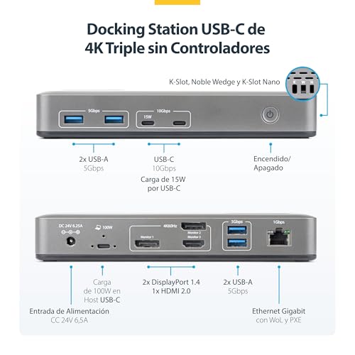 Dock USB-C con triple display 4K y 100W de carga para optimizar tu Windows 2