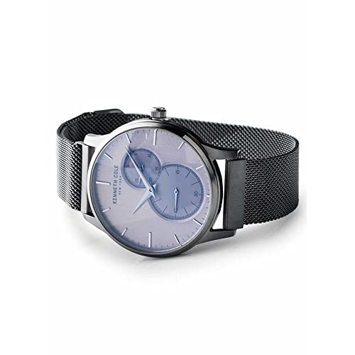 Image of Kenneth Cole Quartz Multifunction Grey Dial Grey Stainless Steel Strap Watch for Men - NEKCWGK2125201MN