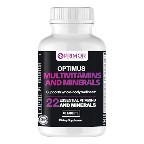OPTIMUS WEIGHT Multivitamin & Minerals One Tablet per Day Packed with 22 Essential Immune Support | Energy Metabolism | Bone Health | Cognitive Support and More for Women & Men | 60 Count
