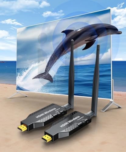 Image of 50M HDMI Wireless Transmitter Receiver Video Extender Camera Laptop PC to TV Mirror Adapter 1080P 60Hz Display Dongle