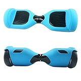 [WheelElite] Silicone Case Scratch Protector Wrap Rubber Cover Protective Skin for 6.5 Inch Hover Board 2 Wheels Balance Scooter (Blue-Full)