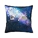 HABXNJF Funda de almohada de 40 x 40 cm, hermosas fundas de cojín de galaxia nebulosa, fundas de almohada cuadradas para sala de estar, sofá dormitorio
