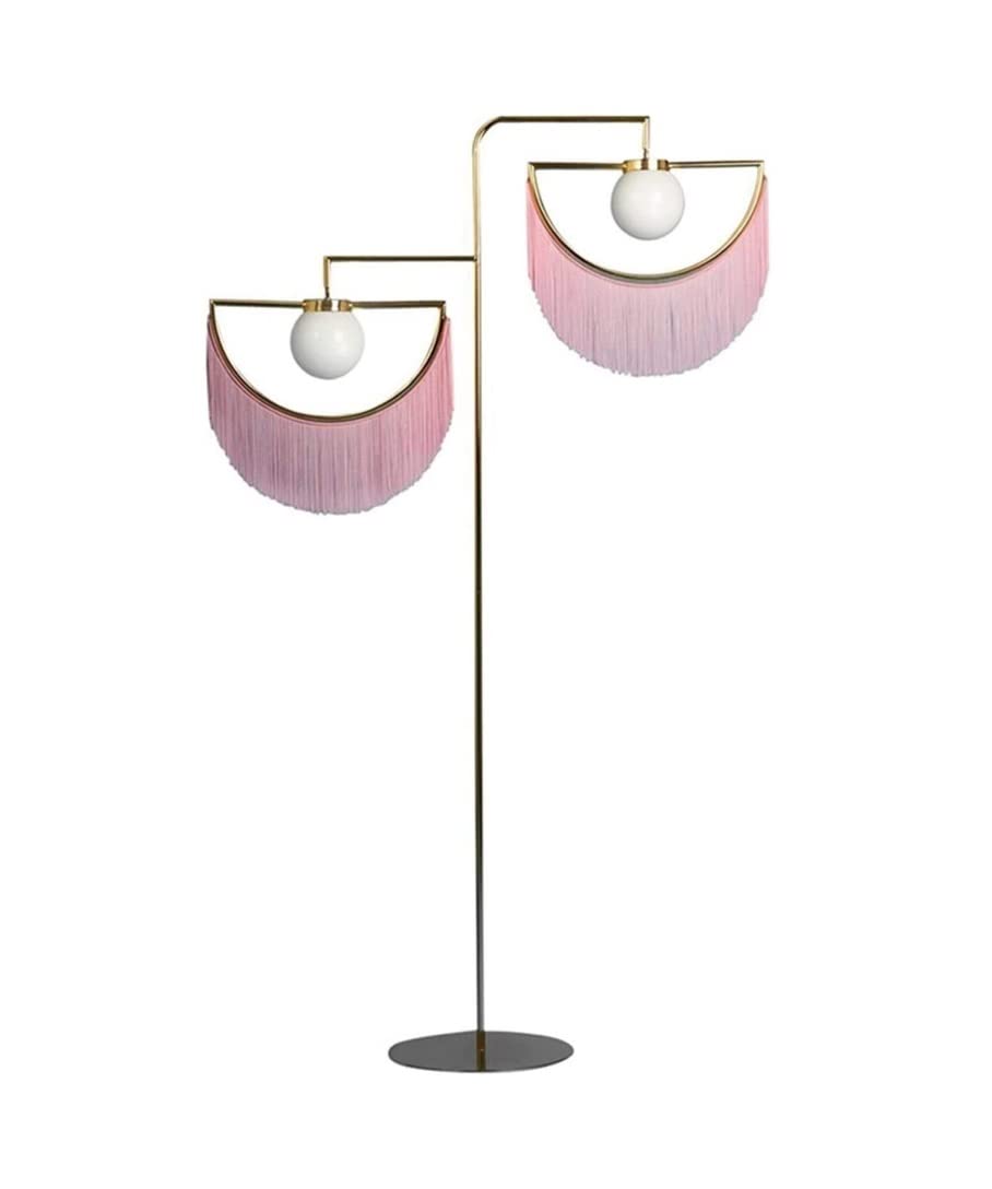 AZHKJKZH Floor Standing Lamp Creative Tassel Floor Lamp Plated Gold Standing for Living Room Home Deco Bedroom Lighting Decoration Fixtures Living Room