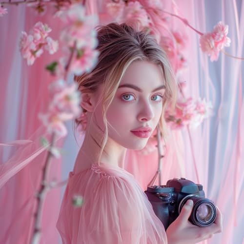 TOAOFY 10x10ft Pink Tulle Curtains for Backdrop Baby Pink Drape Curtains for Backdrop Baby Shower Wedding Birthday Gender Reveal Engagement Background 5x10Ft, 2 Panels TAYS043 - Thumbnail 3