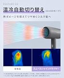 SALONIA サロニア スムースシャイン ドライヤー 大風量 速乾 軽量 ヘアドライヤー グレー【Amazon.co.jp限定】 の画像7