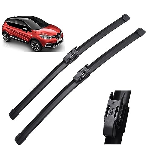 Limpiaparabrisas Delantero Compatible con Renault Captur Kaptur 2016-2019 Parabrisas Ventana Coche Lluvia Cepillos 26+16