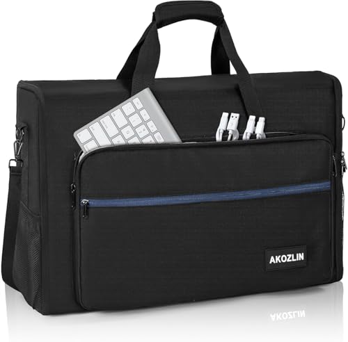 AKOZLIN 24 inch Monitor Carrying Case Padded Monitor Bag TV Travel Case