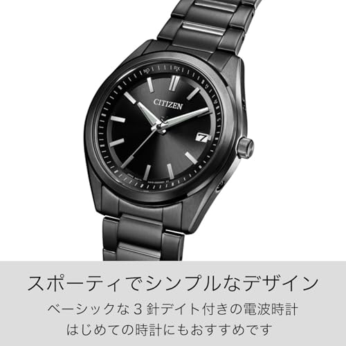 [CITIZEN] 腕時計 CITIZEN COLLECTION 3針モデル 光発電エコ・ドライブ 5気圧防水 ベーシック ブラック AS1085-61E メンズ 商品画像4
