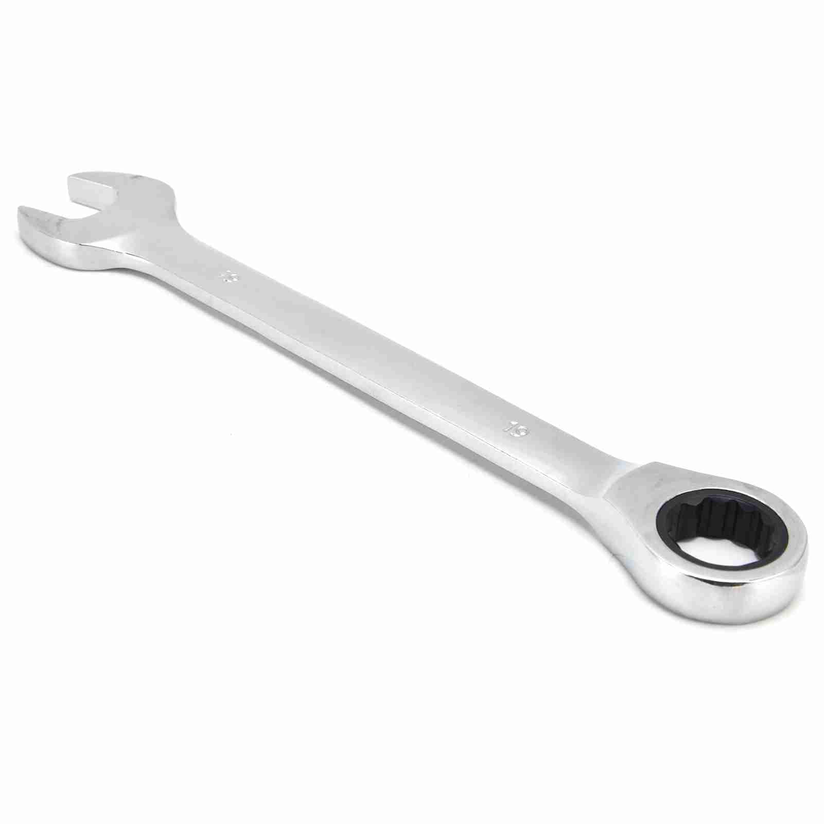 Tissting Juego de Llaves de Carraca 12 Piezas 8-19mm, Llave Combinada Acero Cromo Vanadio con Bolsa de Almacenamiento para Uso en Talleres (cabeza fija)