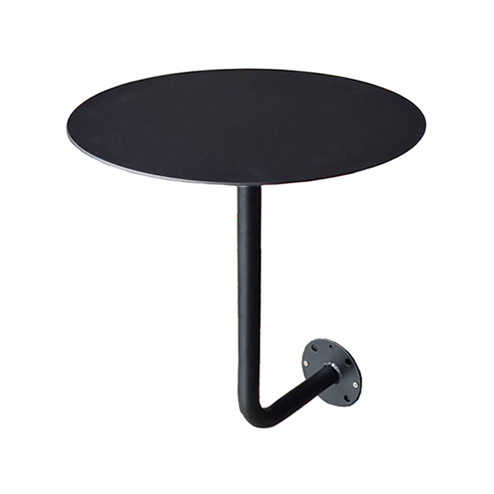 SXZenSpace Wall Mounted Round Cafe Table with Card Holder Space Saving Small Bistro for Coffee Shops & Restaurants Perfect Tea Snacks Quick Service