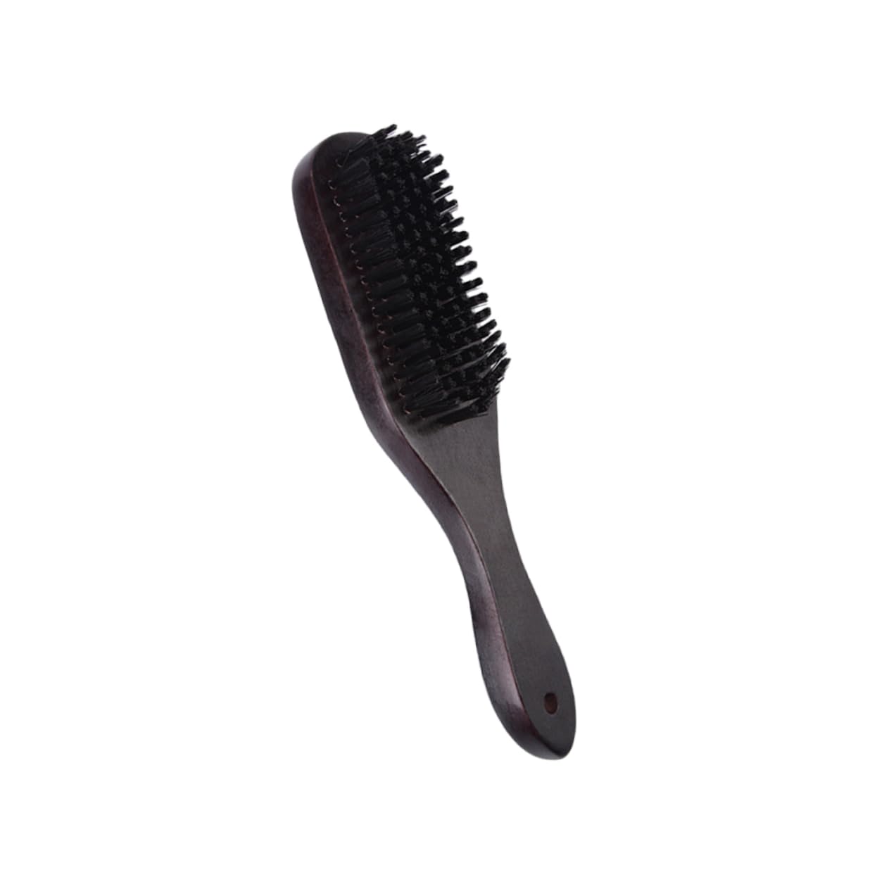 Baluue Beard Brush for Men Nylon Bristle Cleaning Comb Black Men's Beard Styling Tool Wooden Handle