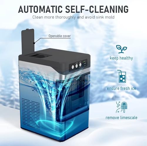 Máquina de Hielo Portátil con Tanque 3L y 40 Lbs/24h miniatura 4