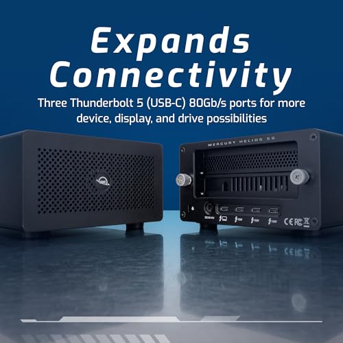 Solution d'extension PCIe externe Thunderbolt 5 OWC Mercury Helios 5S hub USB-C 80 Go - 4