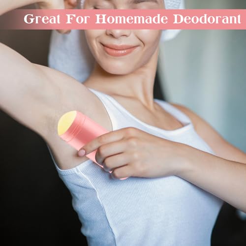 20 Pcs 60ml/2oz Deodorant Containers Plastic Refillable Deodorant Holder Twist Up Top Filling Stick Tube for DIY Body Lotion Sunscreen Balm - Pink4