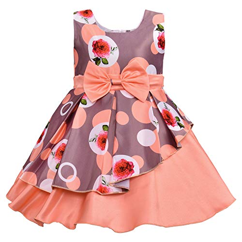Image of Wish Karo Baby Girls Satin Frock Dress-(fe2803)