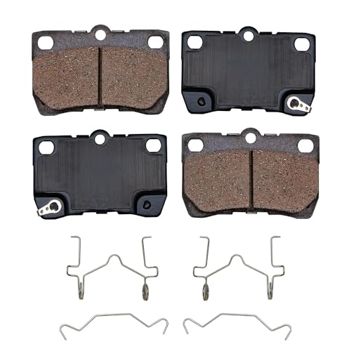 Image of Detroit Axle - Brake Pads for 2006-2013 Lexus IS250 Replacement 2007 2008 2009 2010 2011 2012 Front and Rear Ceramic Brakes Pads