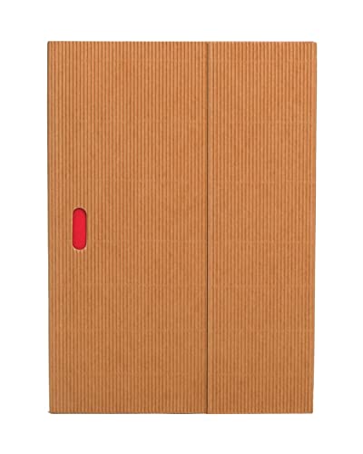 Paper-Oh - Libreta Ondulo Natural B5 Lisa Natural Y Rojo En Oferta Paper-Oh Naturel - B5 - Non Ligné - 112 P. (Ondulo)
