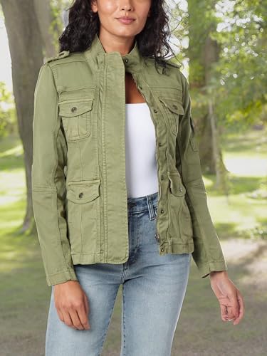 kensie Jeans for Women Lightweight Zip-Up Utility Jackets Transitional Jackets for Fall and Spring, Small to X-Large4