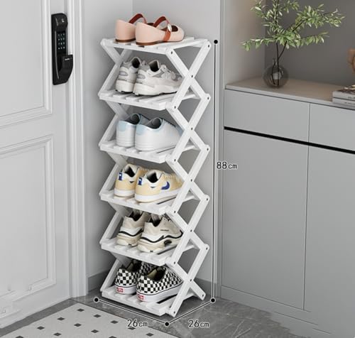 Étagère à chaussures vertical anti-poussière peu encombrant - 3