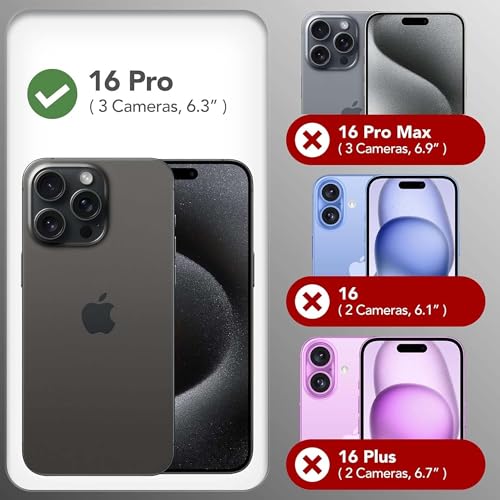 Image of Kratos Soft Silicone Case Cover Compatible with iPhone 16 Pro - Everyday Comfort Protection, Wireless Magnetic Charging Case with Raised Edge Camera & Screen Protection, Shock-Resistant Design