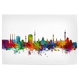 artboxONE Poster 60x40 cm Städte Hannover Germany Skyline 