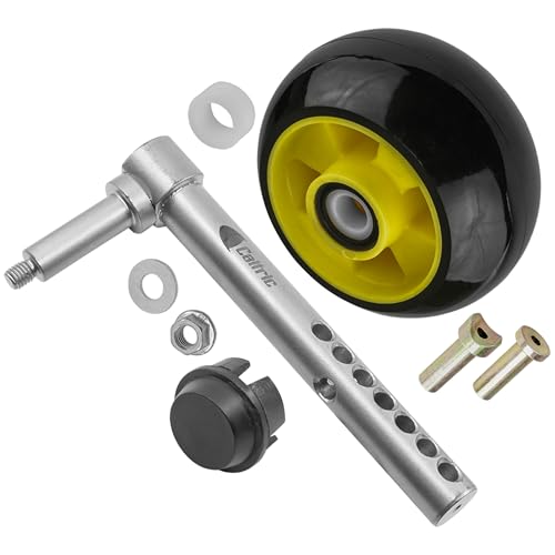 Caltric Front Deck Wheel with Arm Compatible with John Deere 2210 4010 4110 4115 4210 4310 4410 4510 4610 4710 Serial Number (040001)