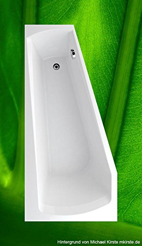 Preisvergleich Produktbild Badewanne 160x75 HARMONY - Acryl ASYMETRISCH L