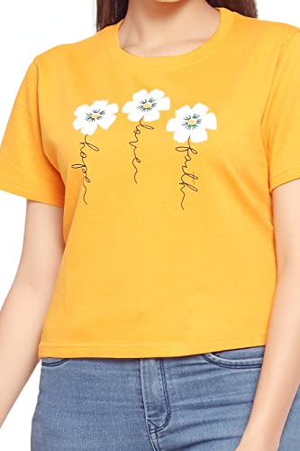 Image of MIST N FOGG Casual Printed Womens Crop Tops