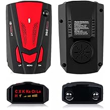 Detector for Cars, Car Electronic Dog Detectors 360 Degree Long Range Detection with Vehicle Speed Alarm System, City/Highway Mode, Led Display, Memory FunctionRed